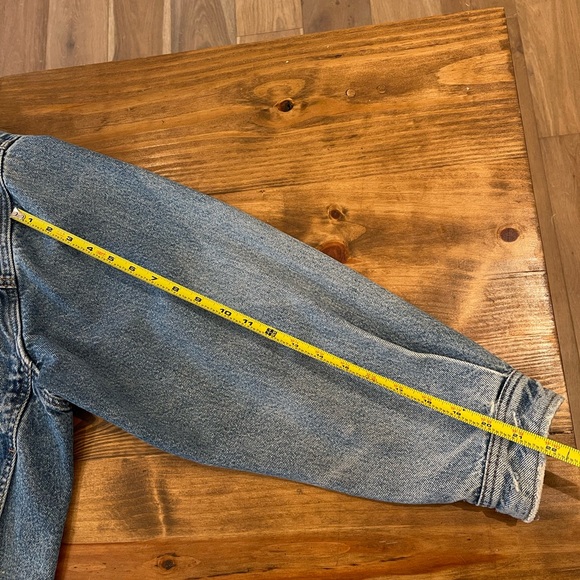 Vintage Rare Tommy Hilfiger Denim Jacket Big Logo Tommy Jeans Flag VTG Trucker - Picture 9 of 10